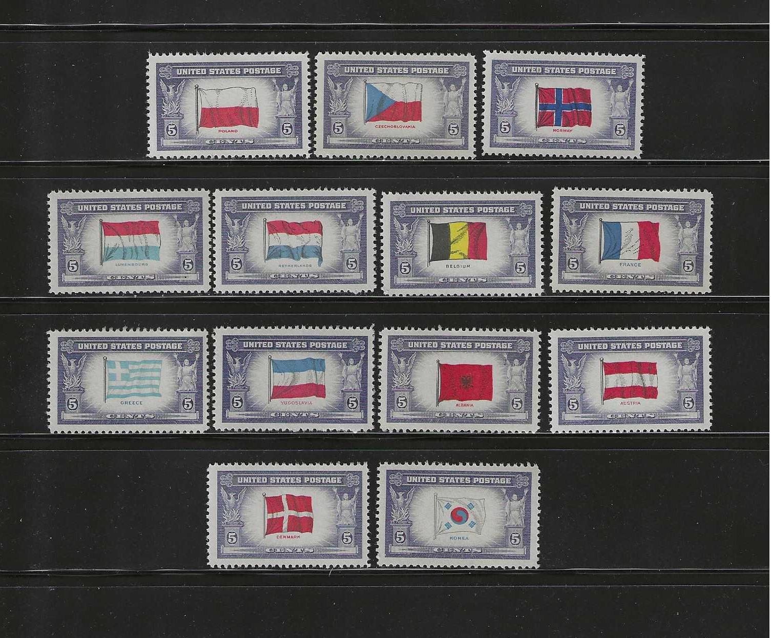 US SCOTT 909-921  OVERRUN COUNTRIES SINGLES  MNH TAKE A LQQK !