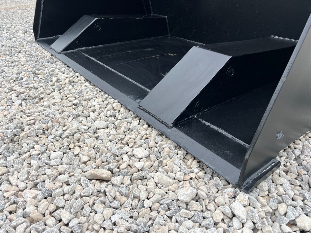72" High Front Dump Smooth Bucket Attachment Fits Skid Steer Quick Attach