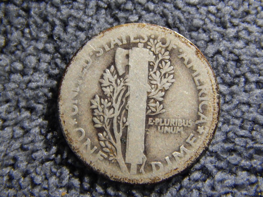 1916- Mercury Dime - Rare with MINT ERRORs Composition Error Still Awesome