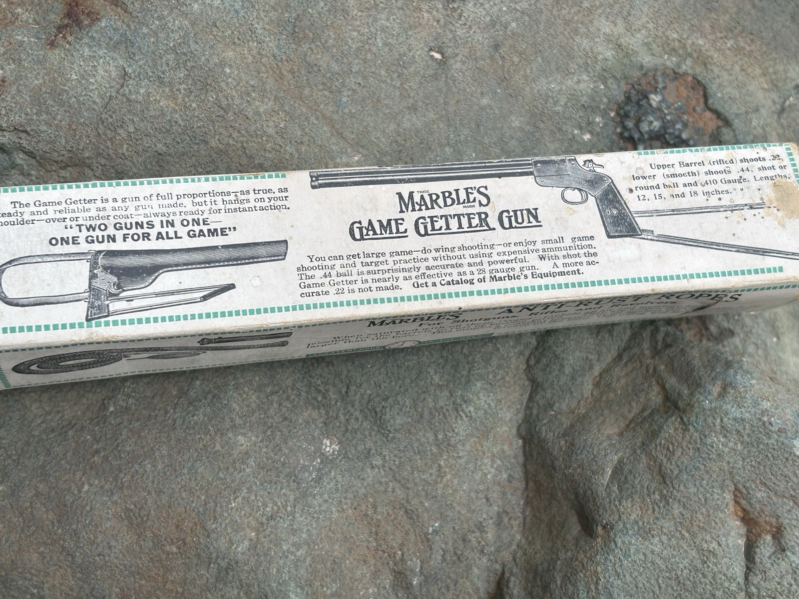 Vintage NOS Marbles Game Getter Anti-Rust Rope With Original Box