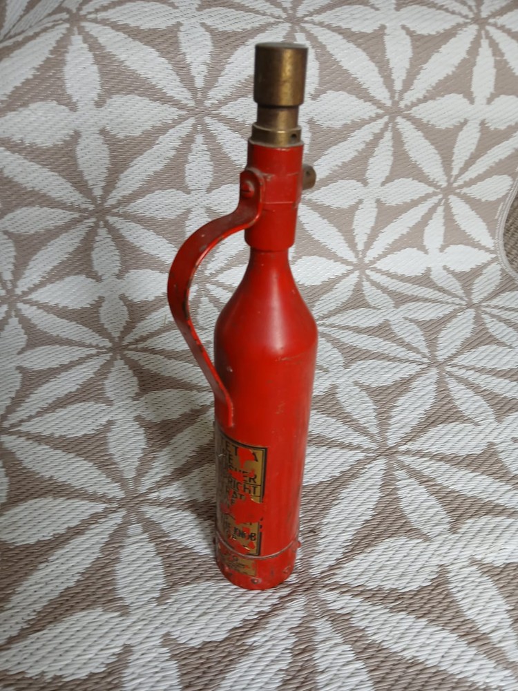** Vintage Red Fire Extinguisher **