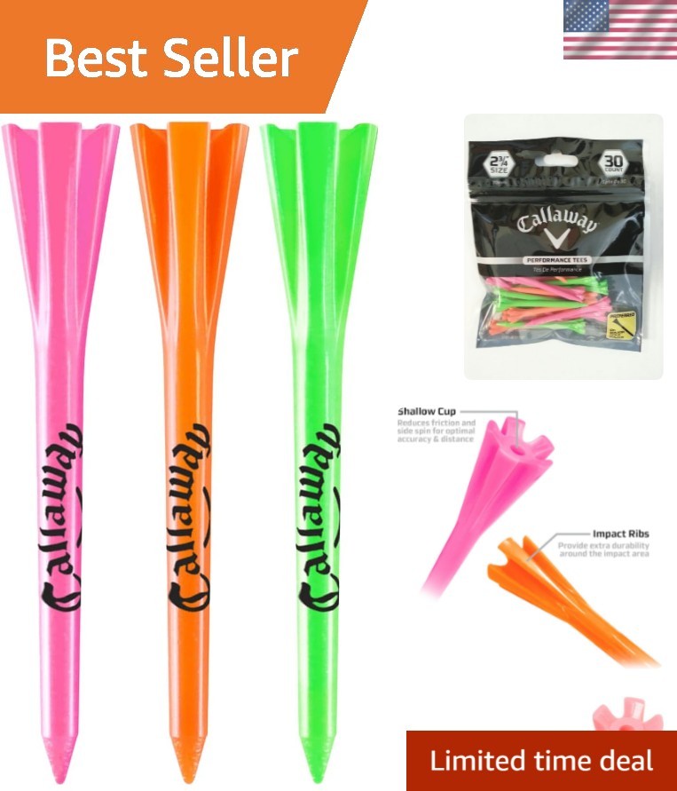 Performance Plastic Golf Tees 30 Pack - 2.75 Inch