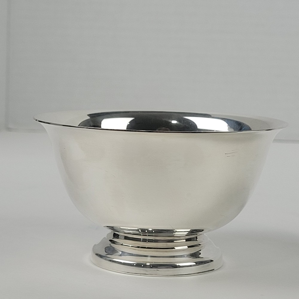 Vintage Reed & Barton Silverplated Bowl~Paul Revere Design Footed~3.75"