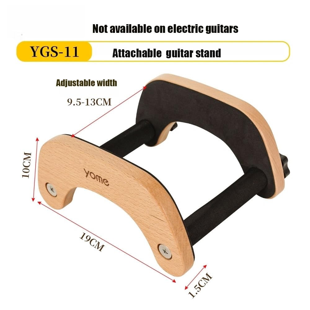 Acoustic Guitar Stand That Doesn't Require Assembly - Solid Wood Portable Flo...