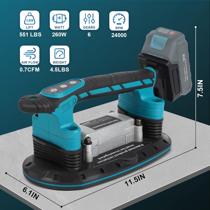 Machine Installation Tool for Makita 18V Battery, Handheld Automatic Tiling