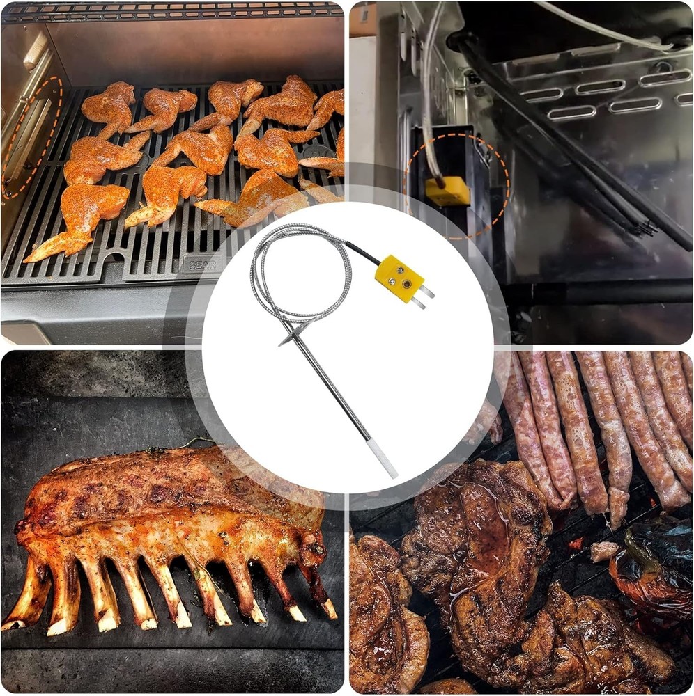 Replacement Temperature Probe Kit for Masterbuilt Gravity Series Grills 4" St...