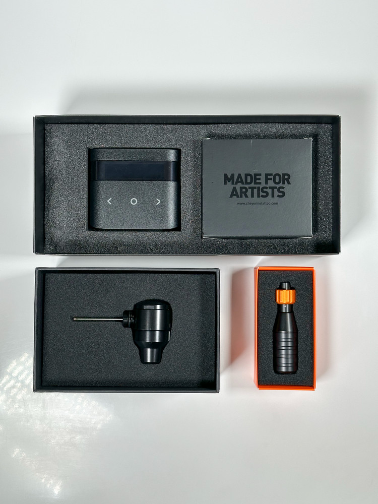 Cheyenne Sol Terra Tattoo Machine + Small Grip & Power Unit | Authentic Pro Kit