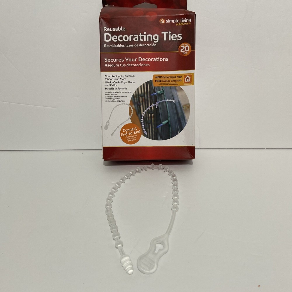 Reuseable Decorating Ties Simple Living Secures Decorations 20 Ties Multi Use