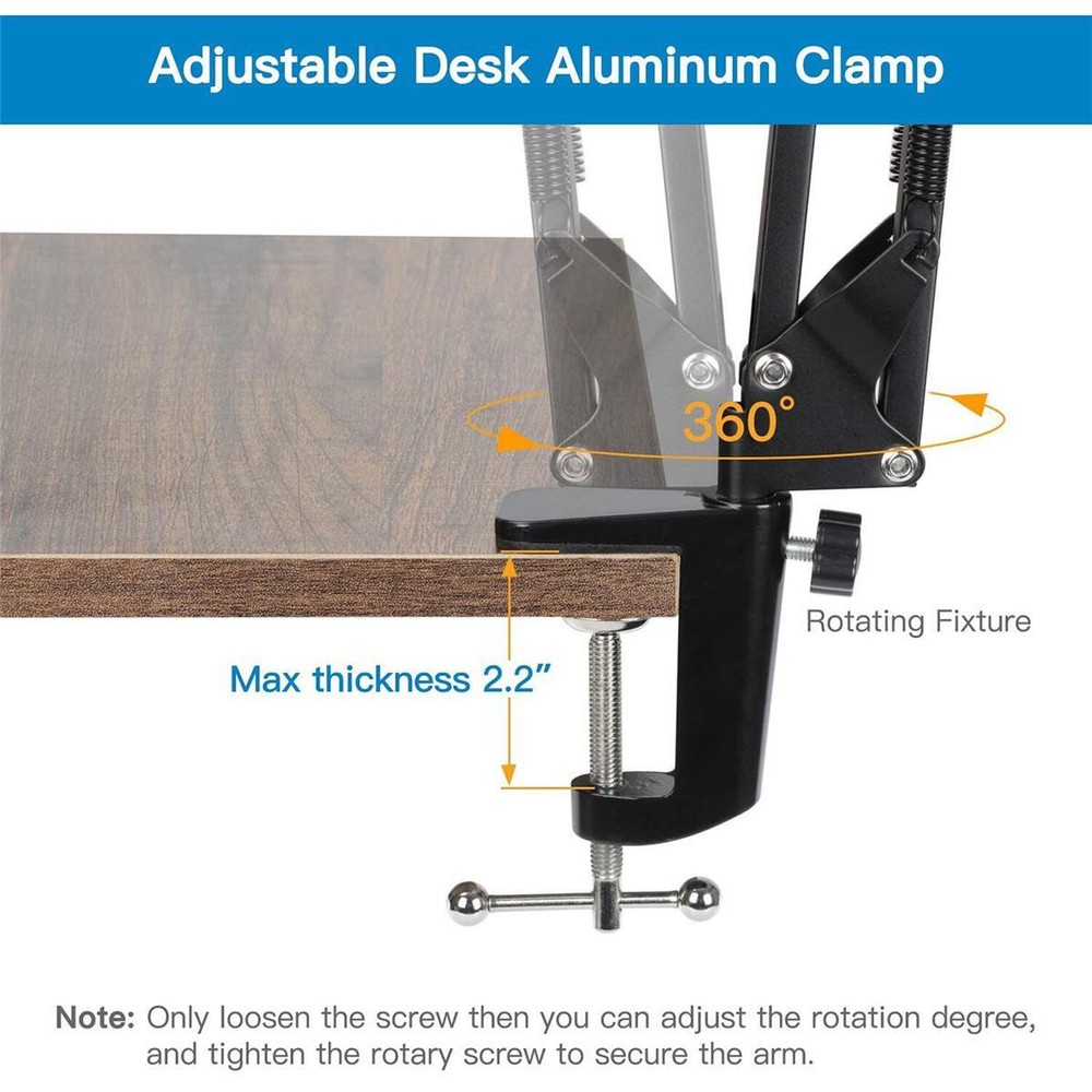 Technical Pro Web Camera Suspension Crane Arm with Base Desk Clamp #WEBCAMARM1