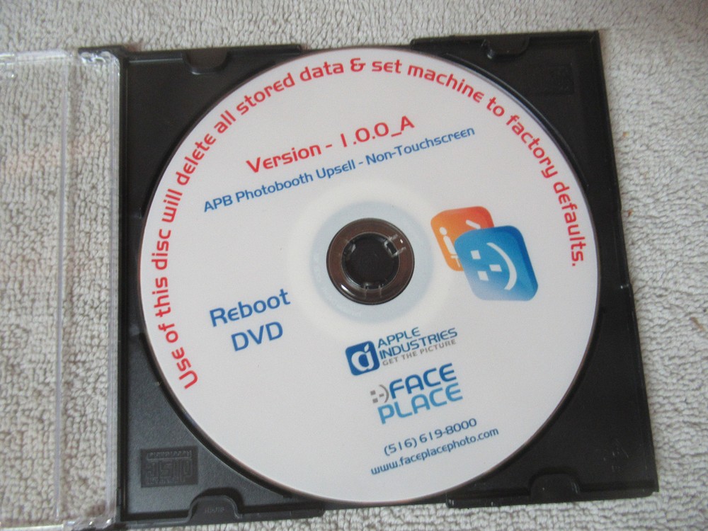 APPLE FACE PLATE REBOOT DVD arcade game part    c50A