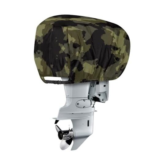 Camo Boat Motor Cover Waterproof Outboard Motor Cover Suitable for Camouflage