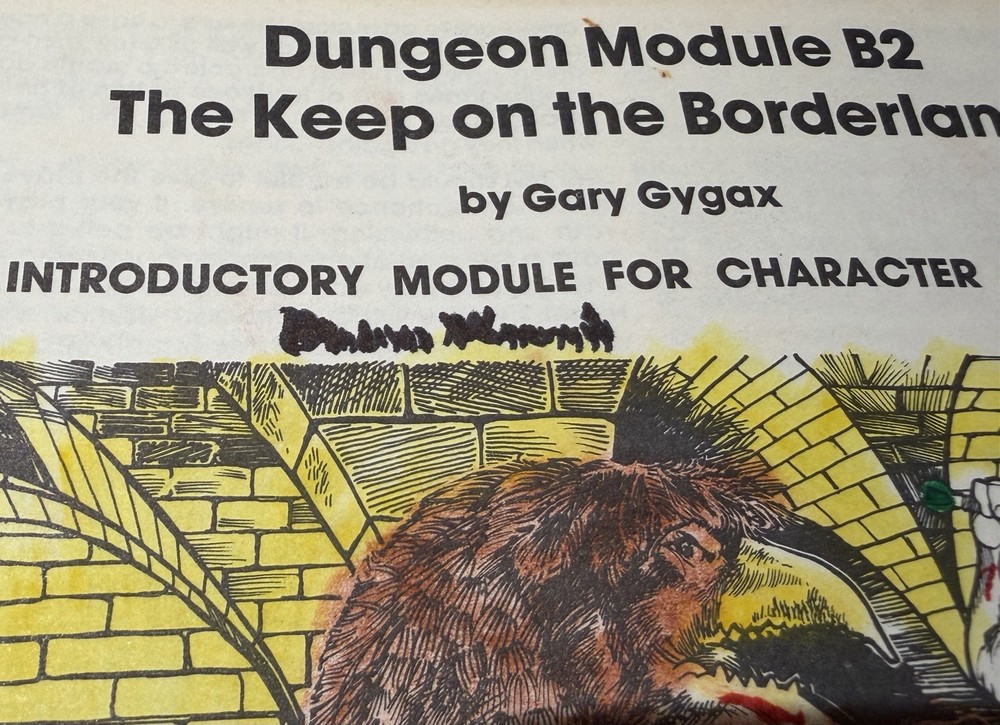 1981 TSR Dungeon Module B2 The Keep on the Borderlands D&D Basic Set Levels1-3