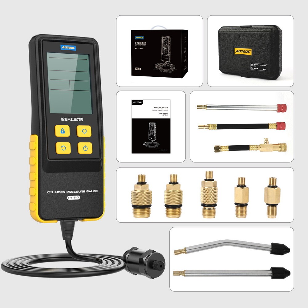 Gasoline Engine Cylinder Pressure Tester Digital Engine Compression Gauge Tester