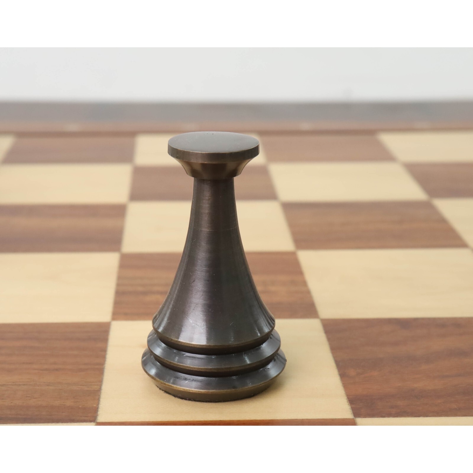 4.4" Russian Zagreb Brass Metal Luxury Chess Pieces only set - Silver & Antique