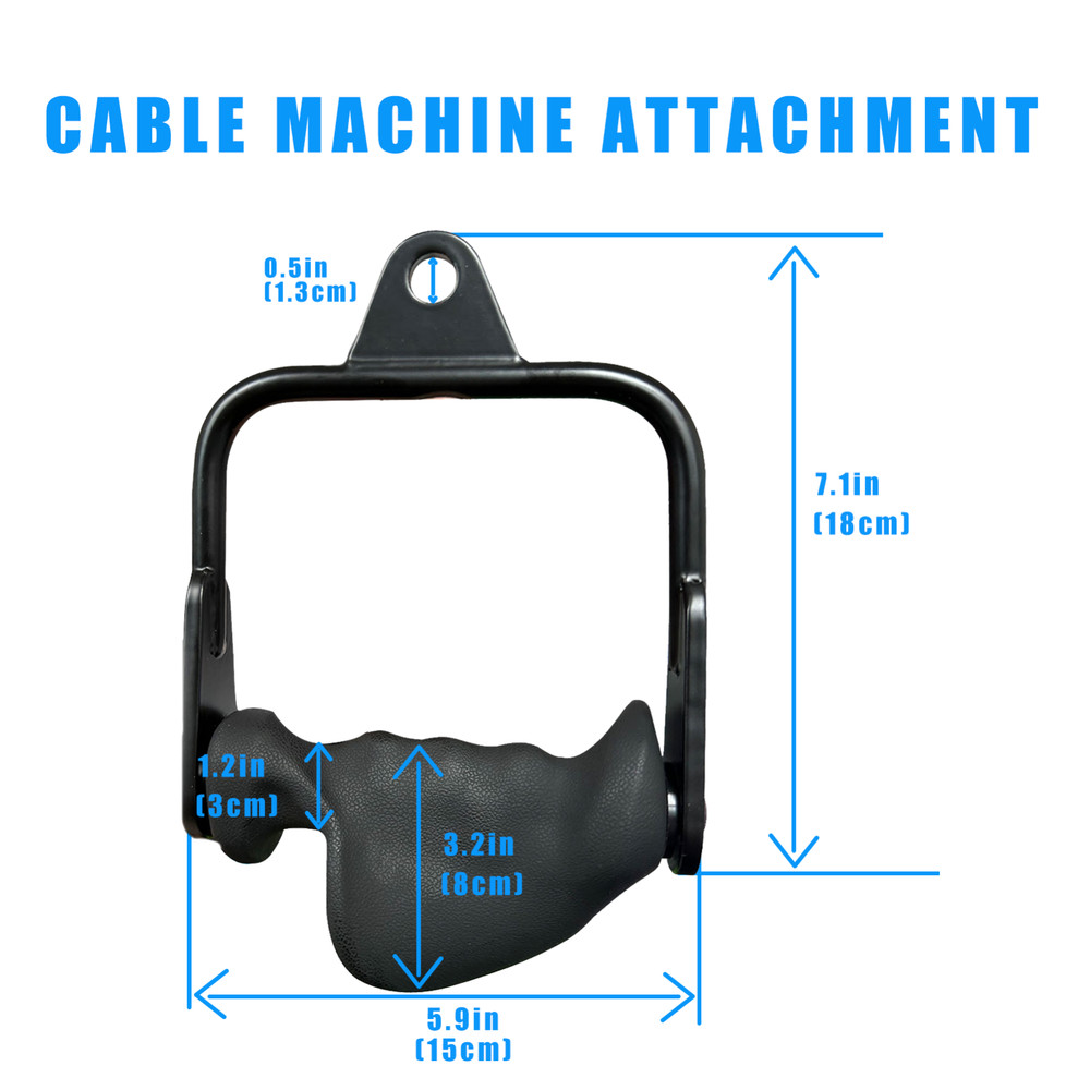 D Style LAT Pull Down Bar for Cable Machine Tricep Workout Cable Attachments