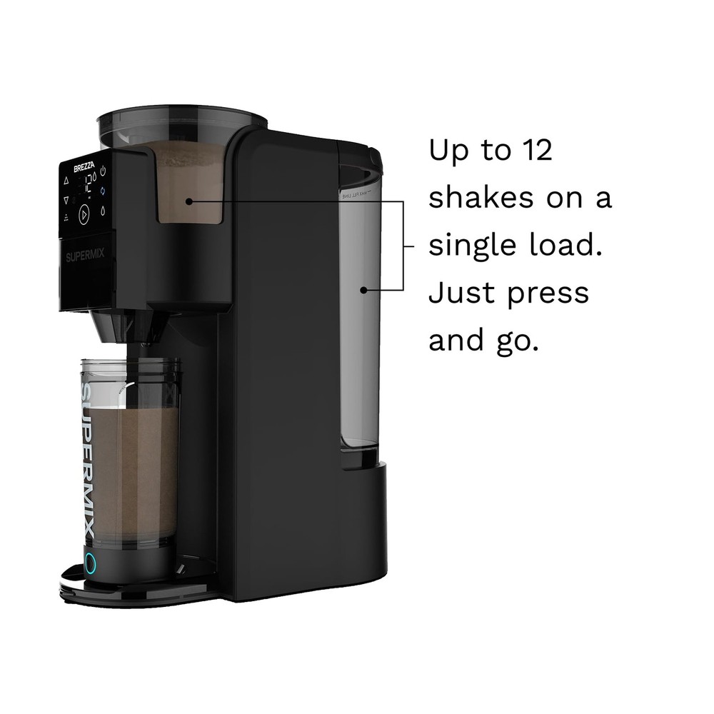 BREZZA Supermix Automatic Protein Shake Maker – Electric Powder Dispenser