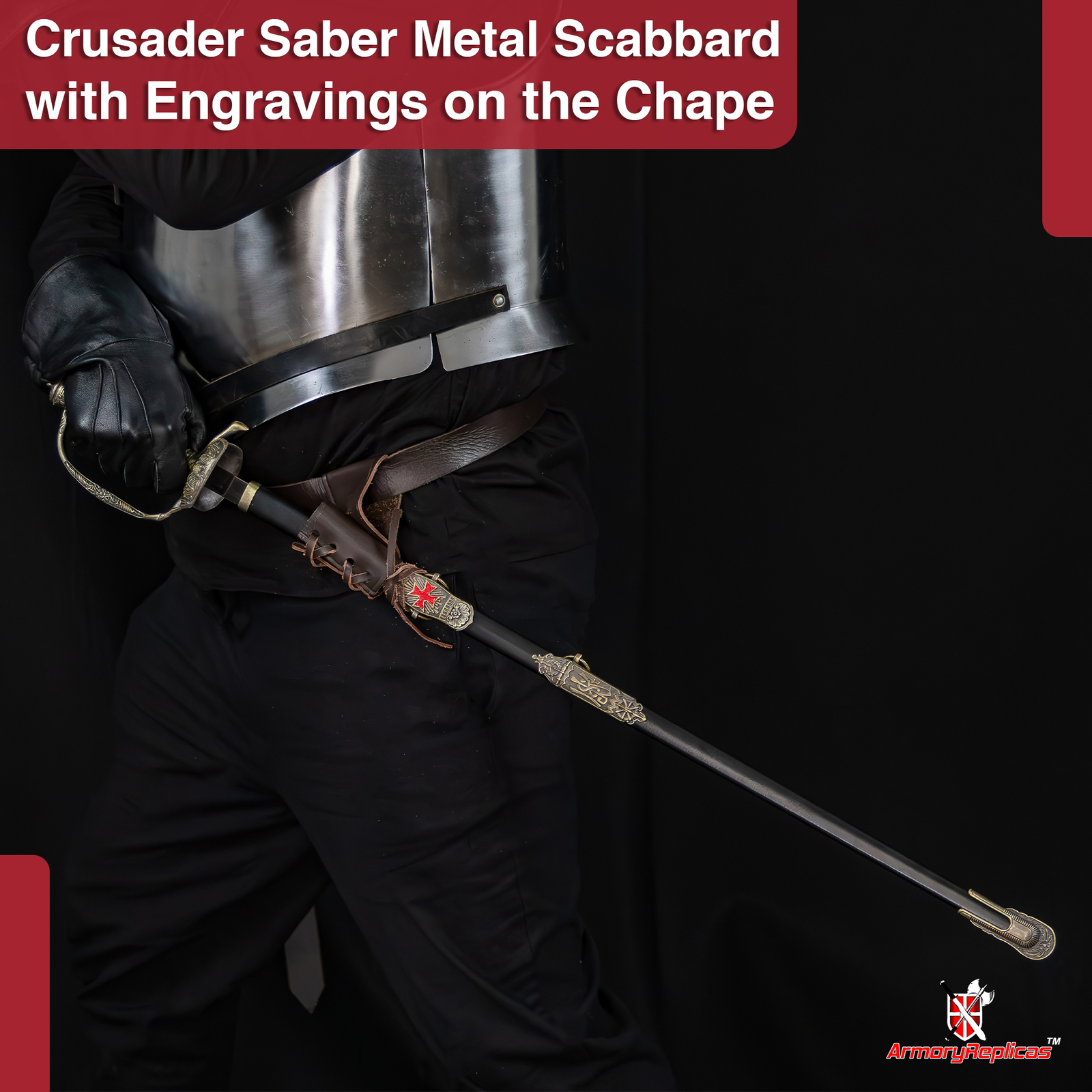 FAVORED FORTUNE KNIGHT CRUSADER COMMANDER TEMPLAR HISTORICAL REPLICA SABER SWORD