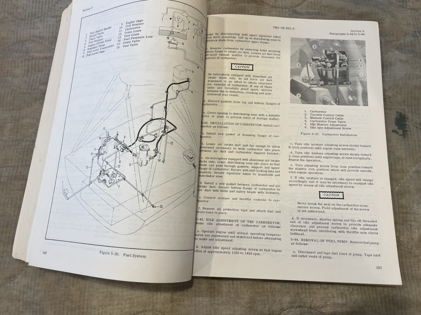 Hiller H-23C Raven Helicopter Maintenance Instruction Manual - Jan 1961