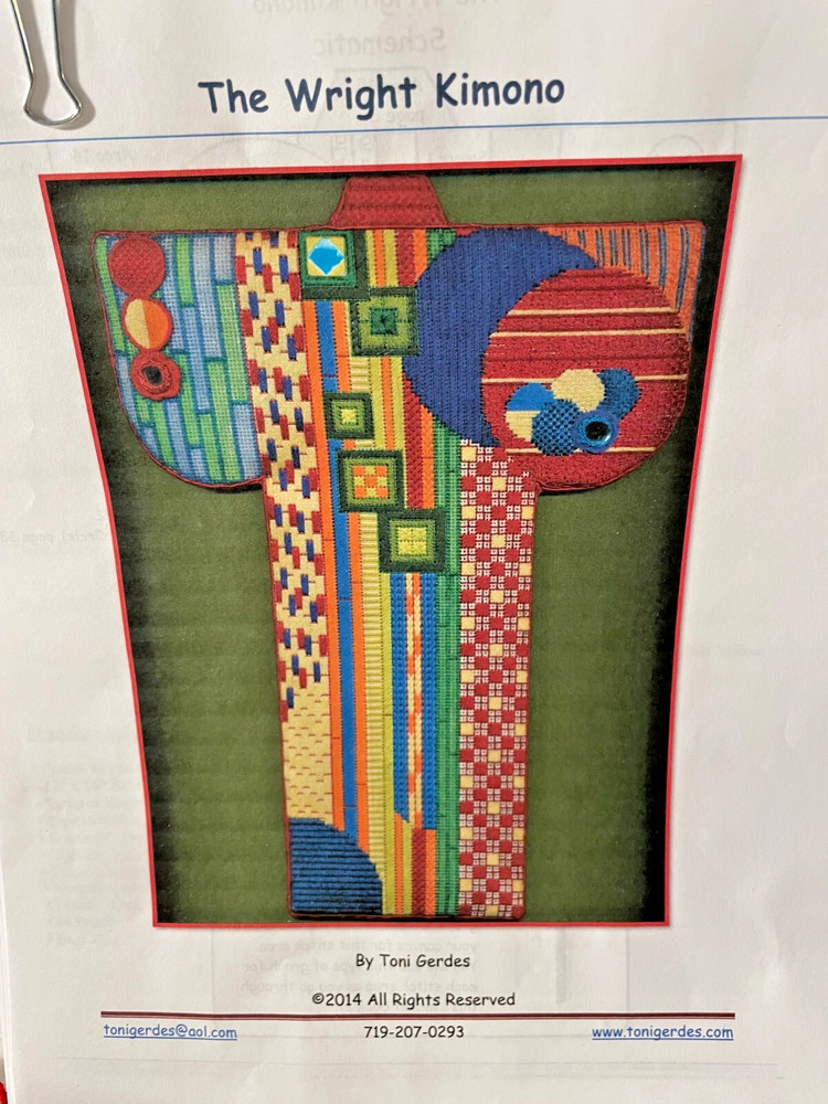 HTF Toni Gerdes WRIGHT KIMONO Needlepoint KIT