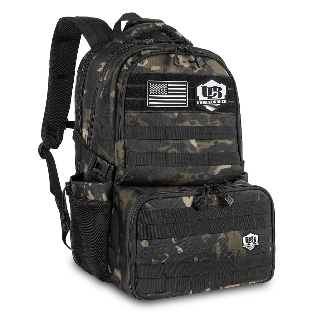 Tactical Backpack Designed for Hiking & Work, Includes 17" Laptop & Insulated