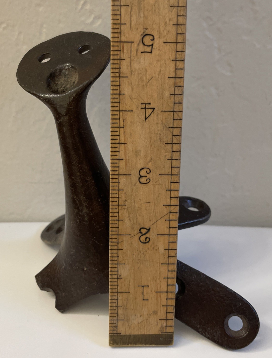 Antique / Vintage Saddle Frame Iron Horn Metal Old West Saddle Horn Part As Is