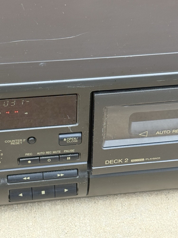 Technics RS-TR373 Double Auto-Reverse Stereo Cassette Deck HX PRO - Deck 1 Works