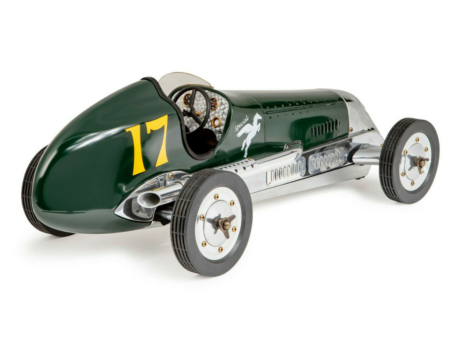 Green BB Korn Indianapolis 1930s Tether Car Model 22" Racing Spindizzy New
