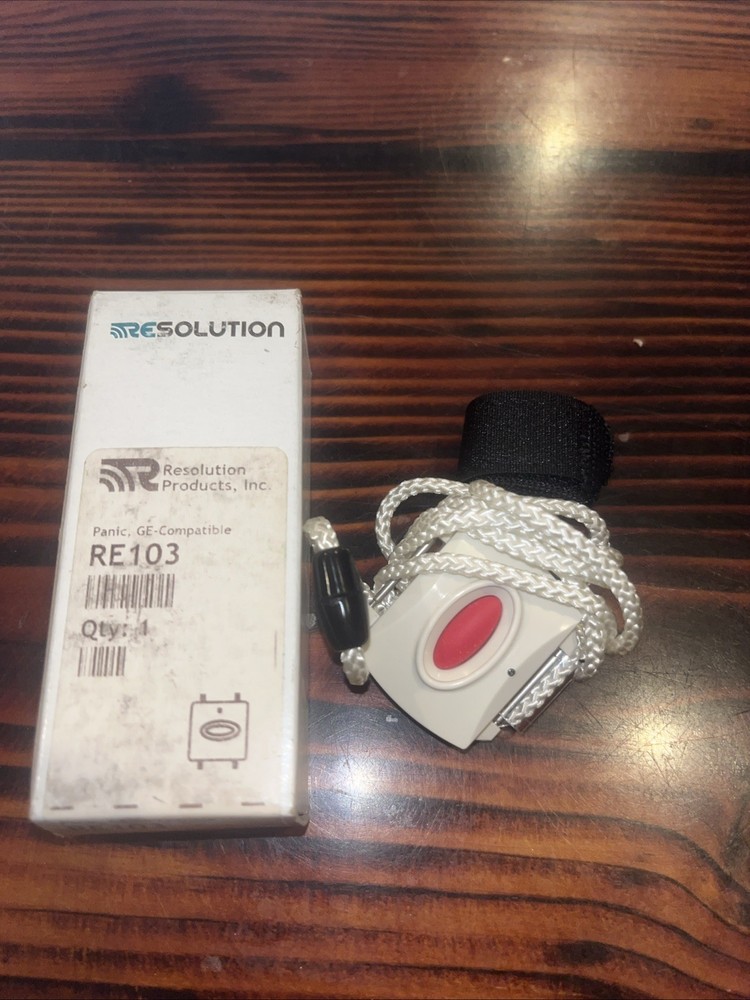 NEW  Resolution RE103 GE Compatible Panic Button Interlogix