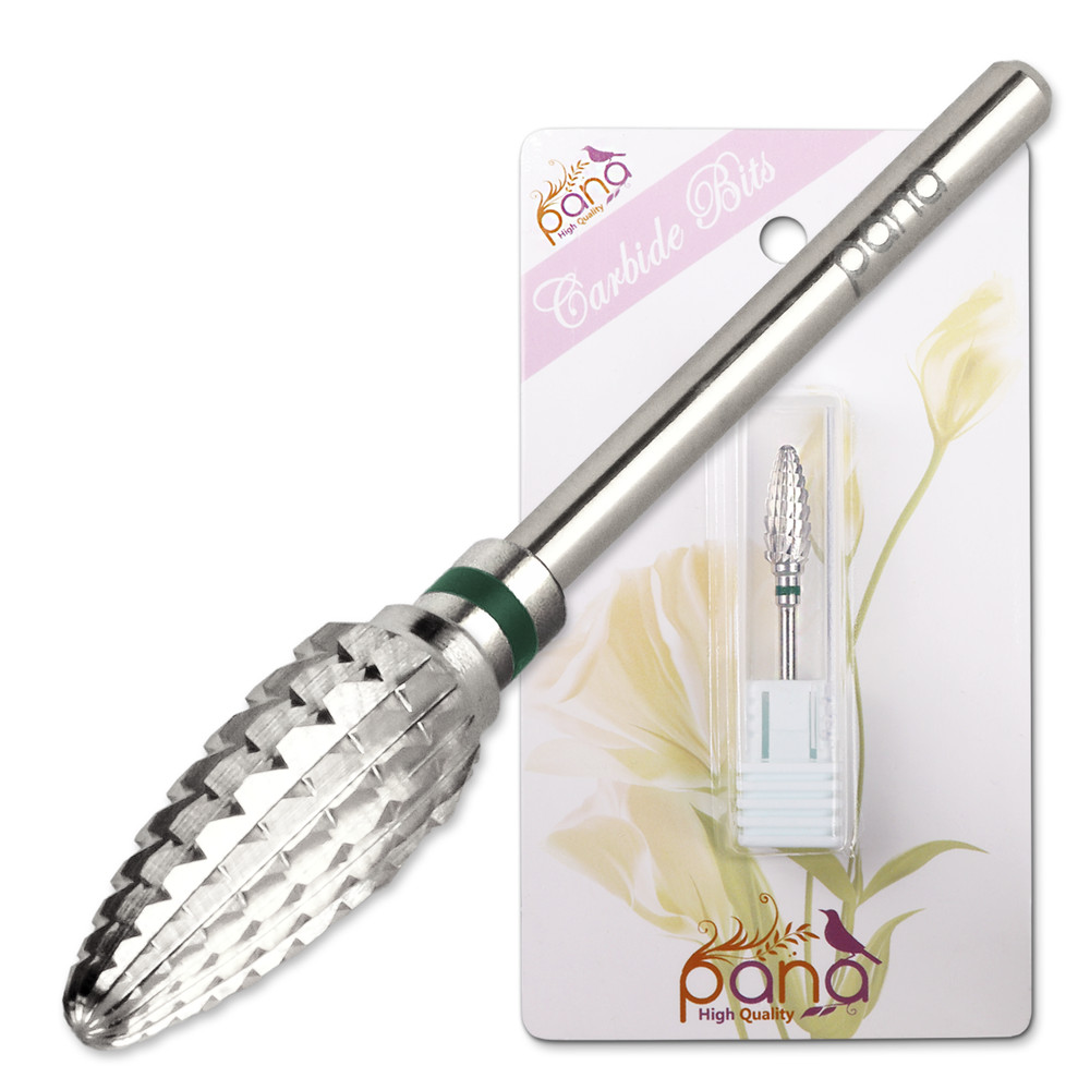 Professional Silver Large Cone Carbide Nail Drill Bit Coarse Grit