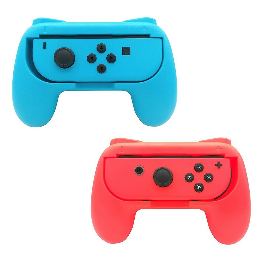 Switch Joy-Con Controller Handle Grip Nintendo Switch (Red/Blue/Black)2PK