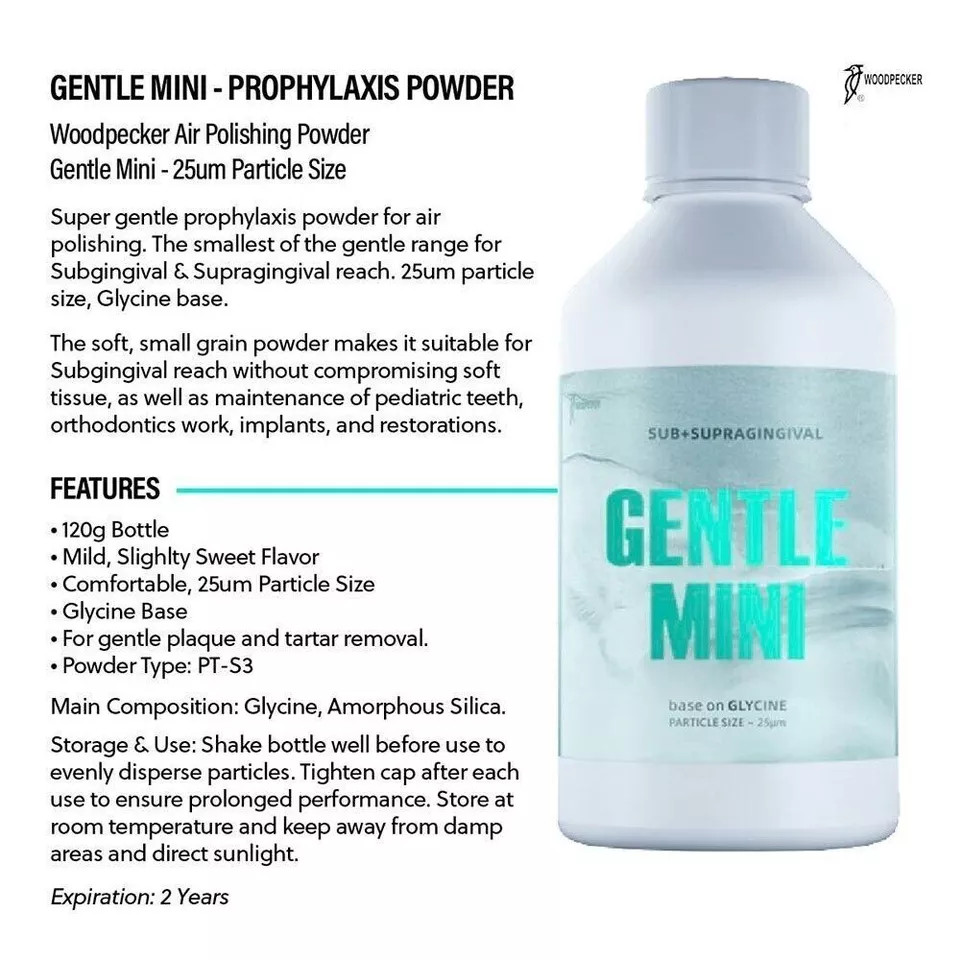 Woodpecker Dental Prophylaxis Powder Air Polishing Powder Plaque Tartar Removal