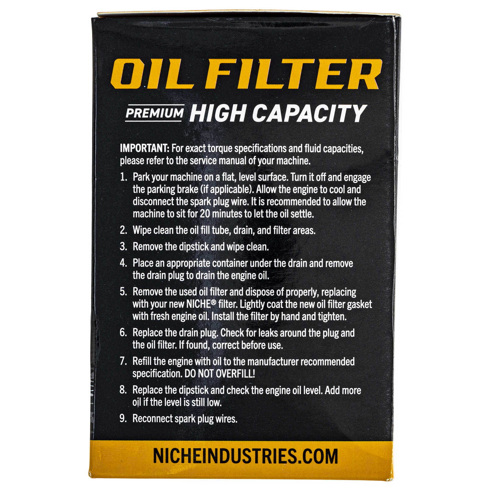 NICHE Oil Filter for Polaris Slingshot SL SLR Touring Limited 12605565