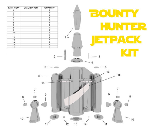 Bounty Hunter Jetpack | Screen Accurate | Full Size Jetpack | Physical DIY Part