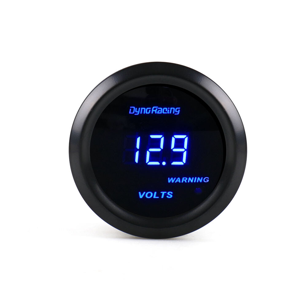 2" 52mm Universal 12V Blue Digital LED Volt Meter Electronic Voltage Gauge Meter