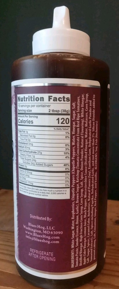 Blues Hog Raspberry Chipotle BBQ Sauce 25 Oz Squeeze Bottle