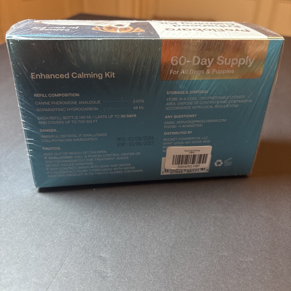 ProElobara Multi-Dog EnhancedCalming Pheromone Diffuser Kit 60 Day Supply Sealed