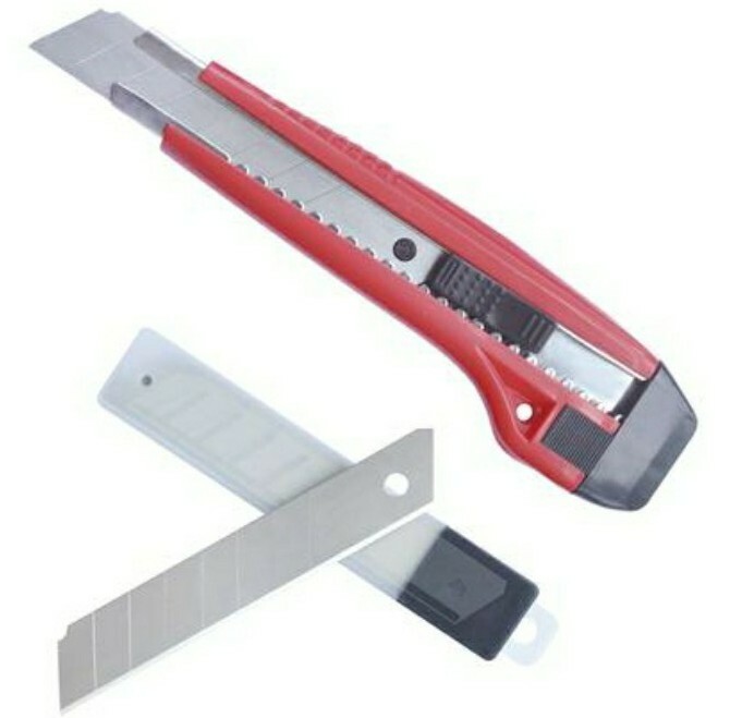 33 pcs Box Cutter Utility Knife Set 3 Different PLUS 30 EXTRA REPLACEMENT BLADES