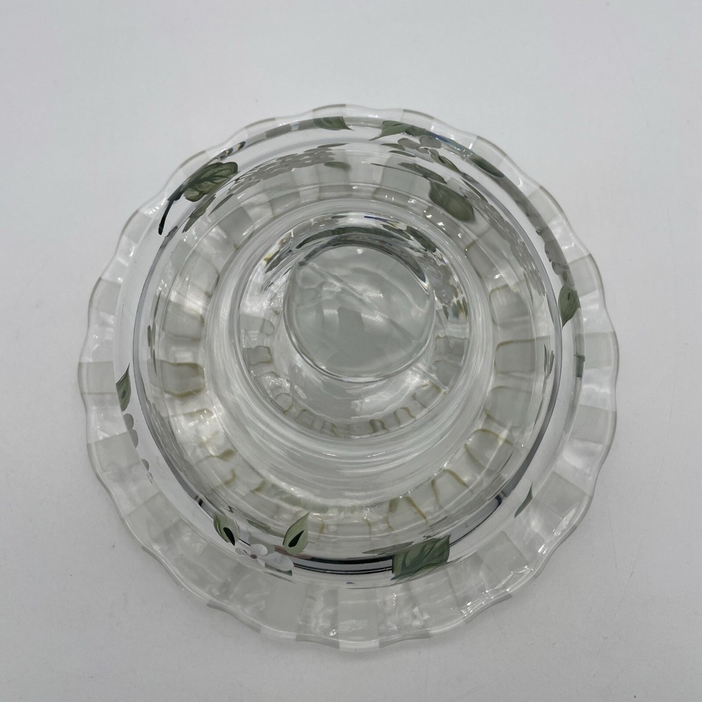 Vintage Hydrangea Cake Plate with Lid