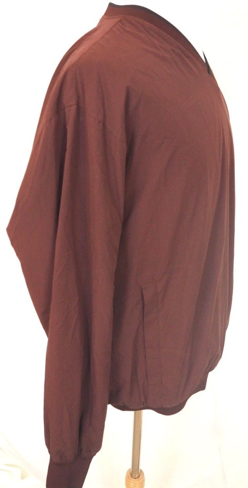 Cabela's Outdoor Men's Jacket Pullover Windbreaker Burgundy V Neck MEDIUM