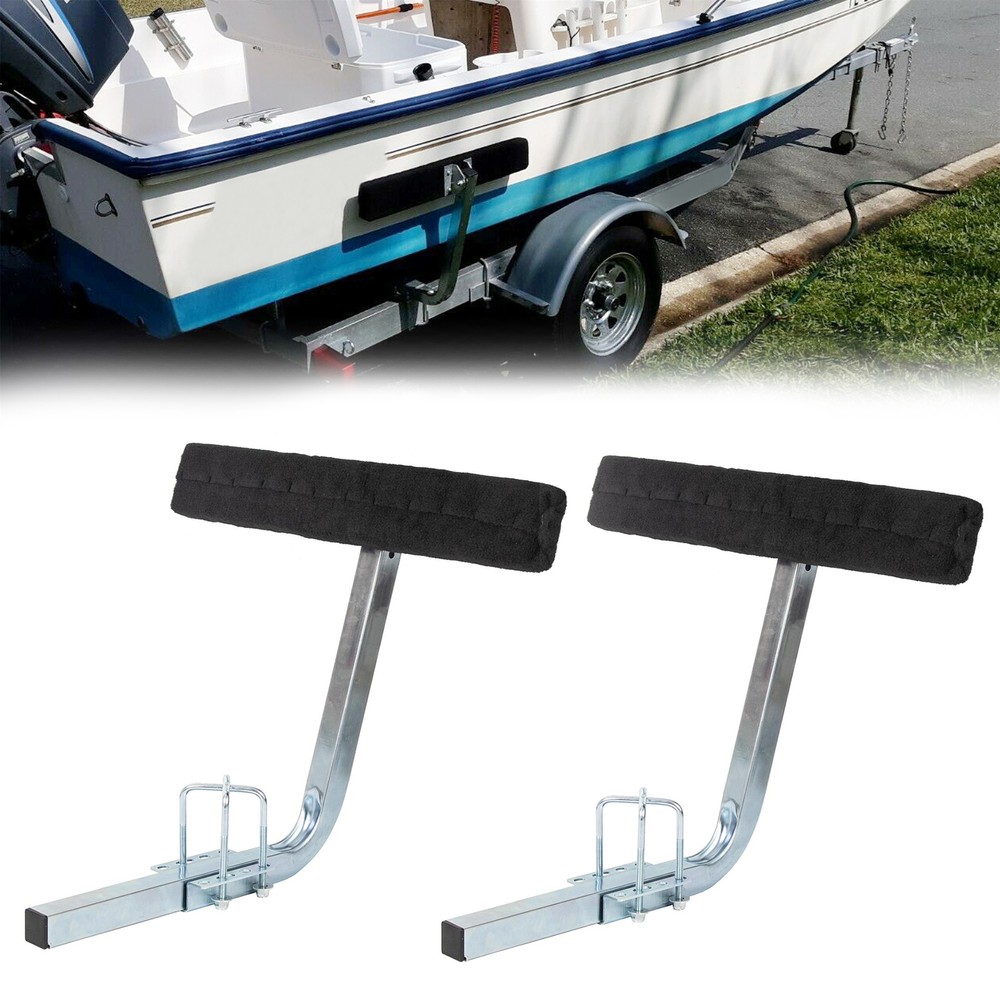75 degree Boat Trailer 2' Side Guide Bunk Board Guide-On Carpeted Kit w/Hardware