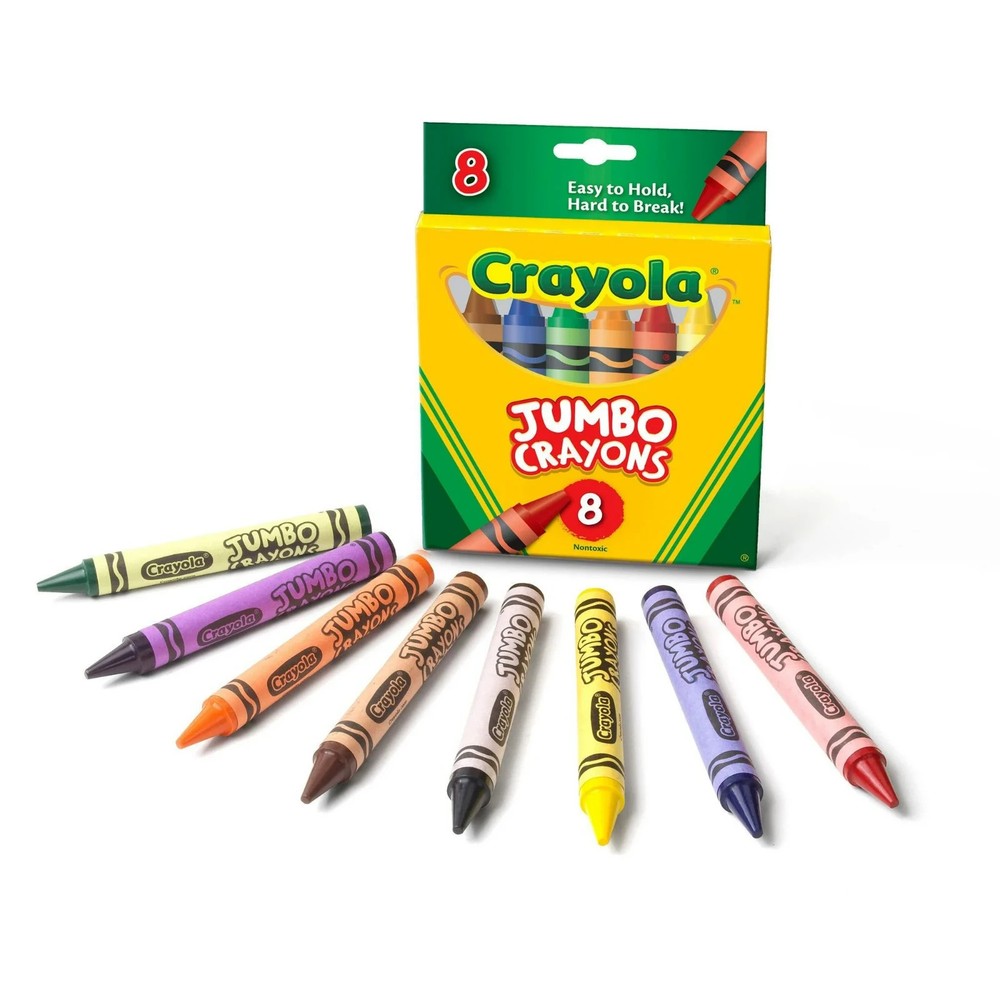 Crayola Jumbo Crayon Set, 8-Colors