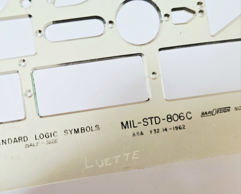 Vintage Lot 5 Electrical Electronics Templates, RAPIDESIGN LECTRON INFOSCOPE