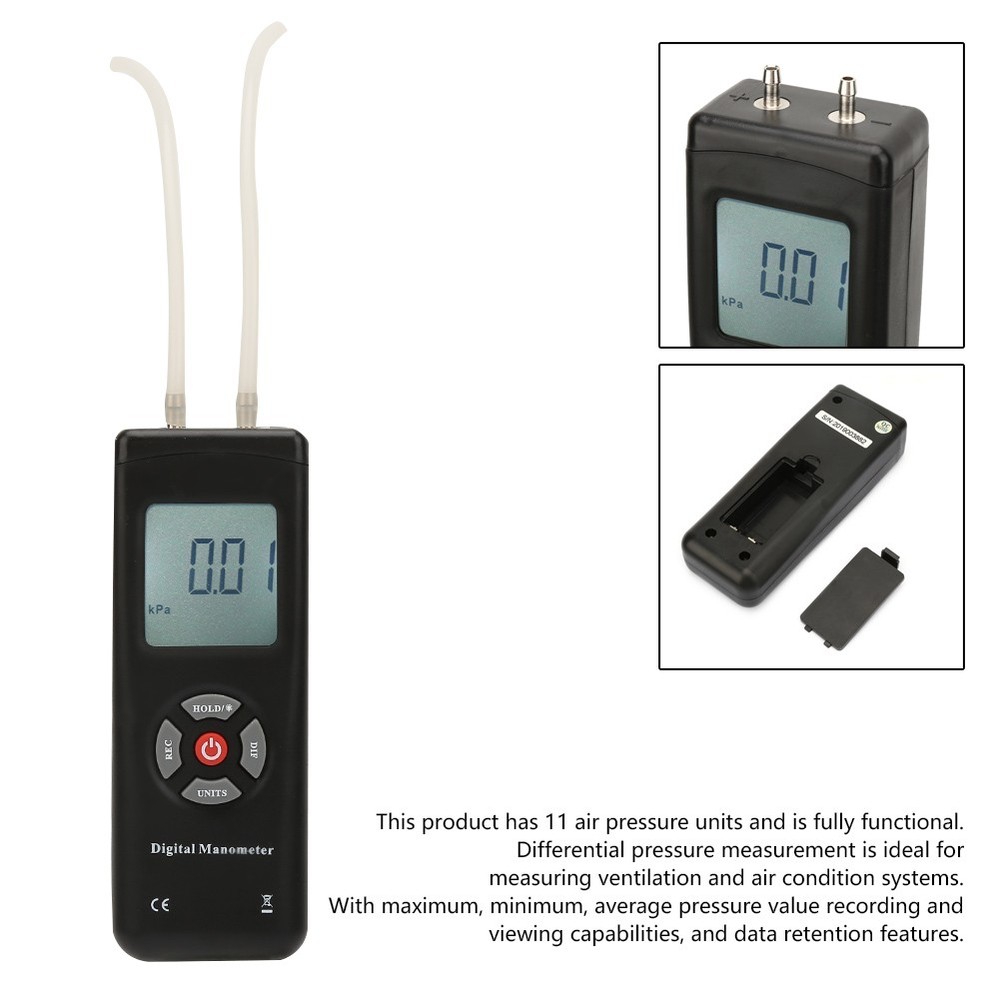 TL100 Digital Manometer For Ventilation Systems YLWA