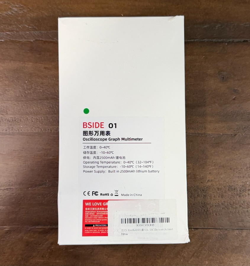 BSIDE O1 Handheld Digital Oscilloscope Multimeter Current Voltage Tester