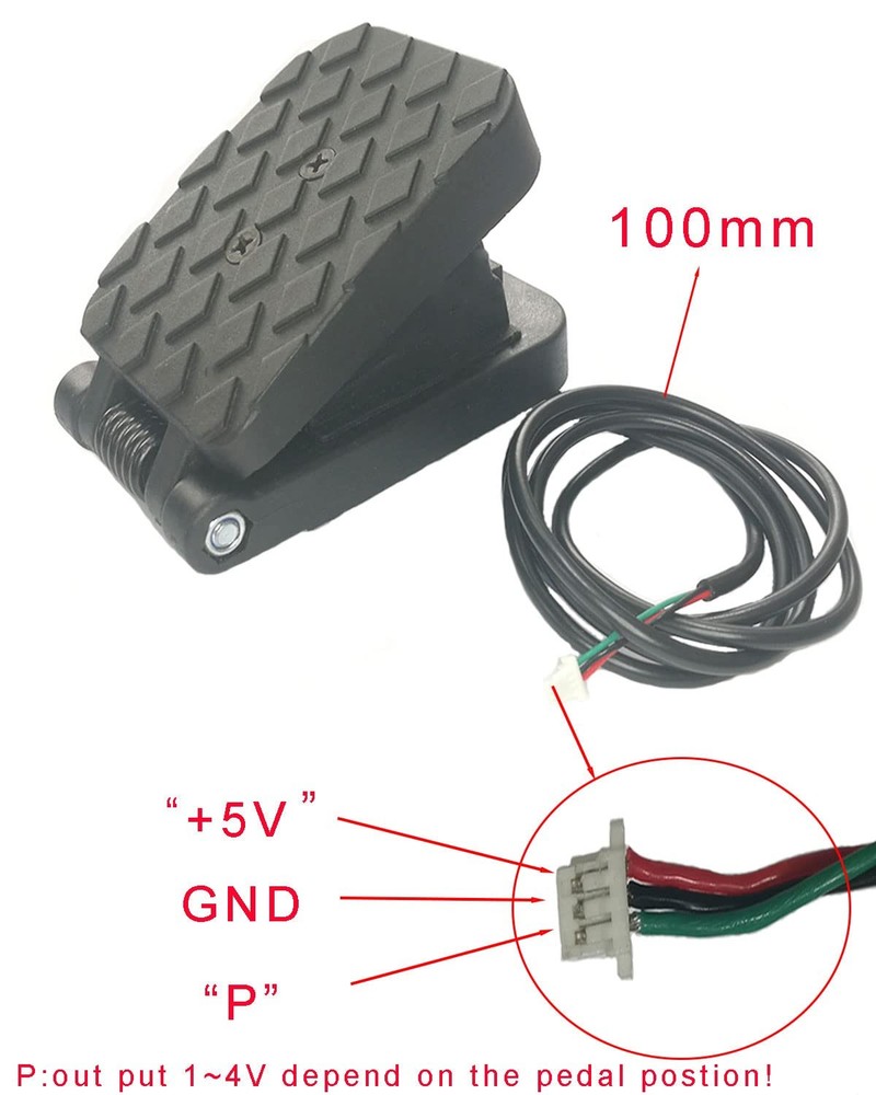Variable Speed Pedal Electric Foot Switch speed pedal, black
