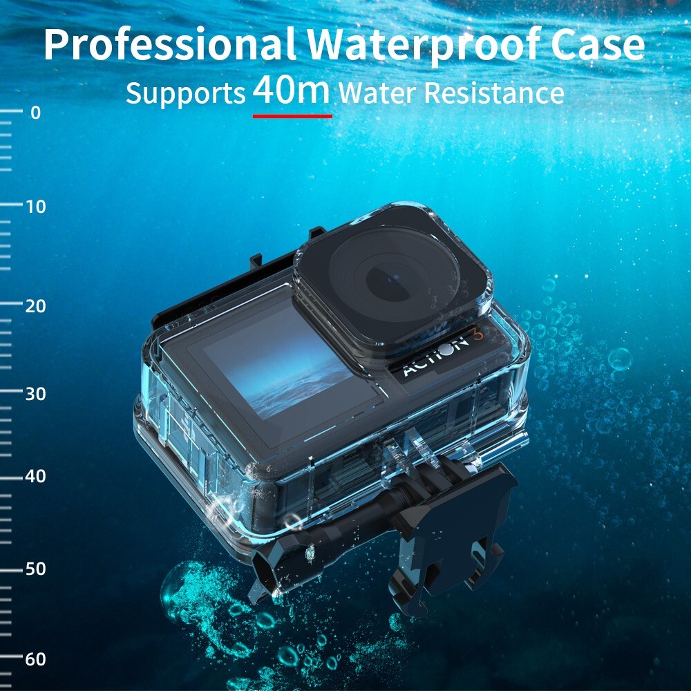 SUREWO Waterproof Case Compatible with DJI Osmo Action 3