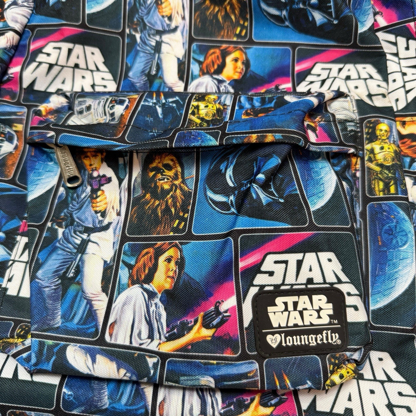 Star Wars Disney Loungefly Mini Backpack Retro Comic Print Retired BK00270416