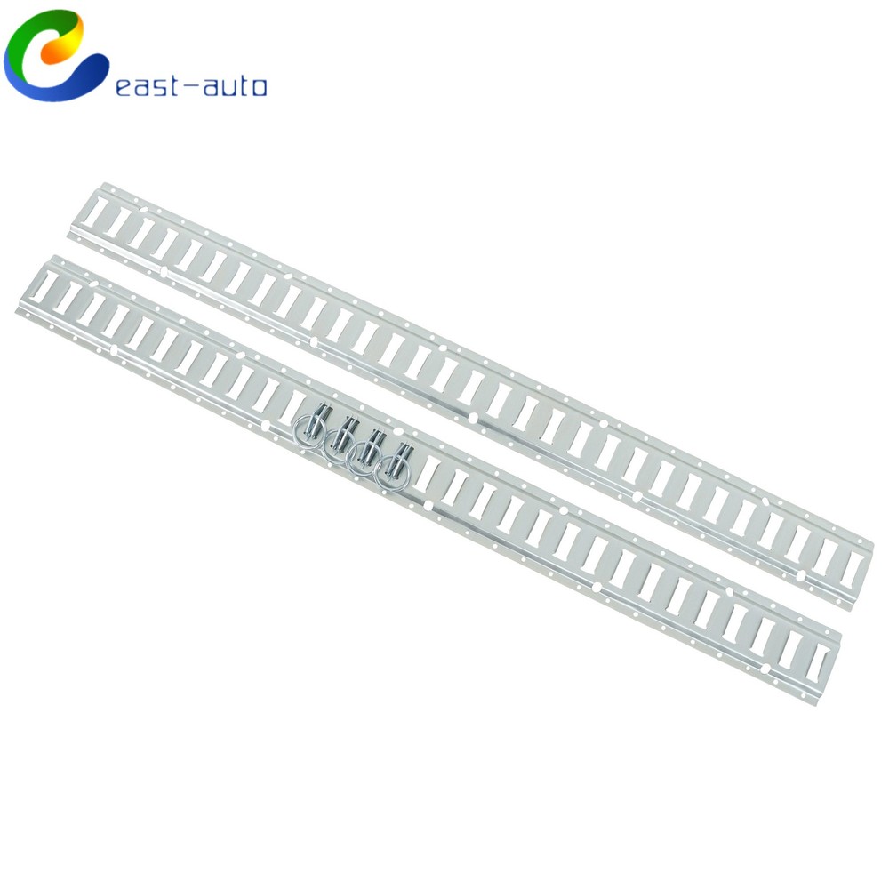 Silver 12 Pack 60" E Track Rail Sections With Mounting Hardware Fit For Trucks