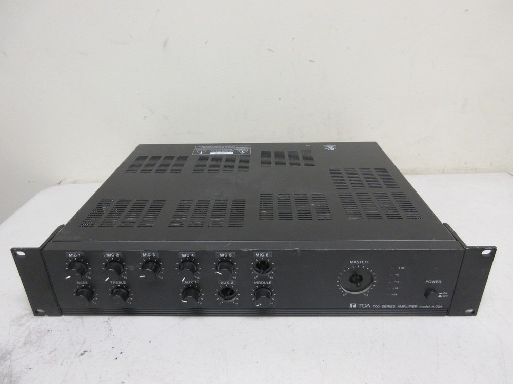 TOA 700 Series Amplifier Model A-724 Professional Amplifier
