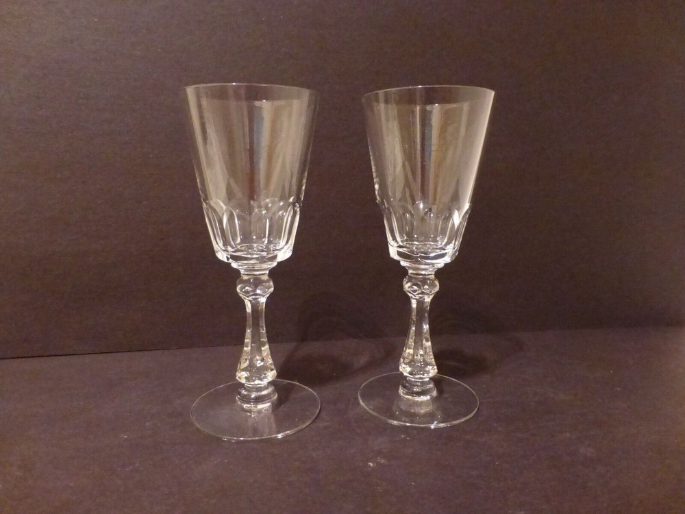 Cambridge Cadet (2) Clear Wine Glasses Stem 3725  (LM
